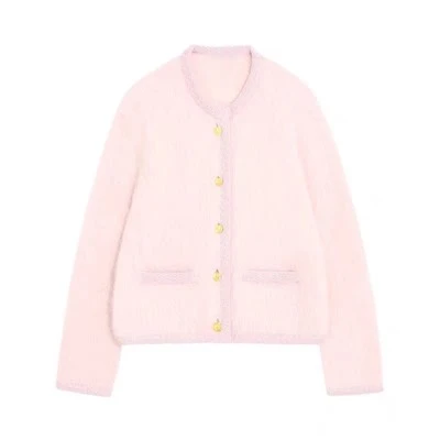Bright Pink Wool Coat