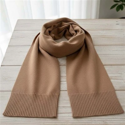 Brown Wool Scarf