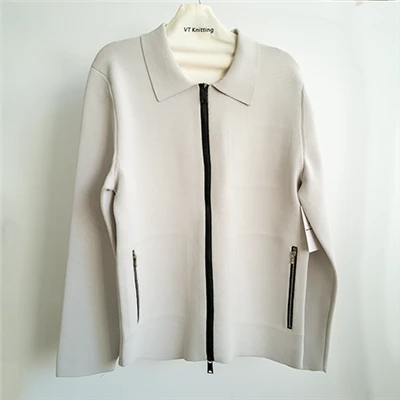 Knitted Button Through Polo Shirt