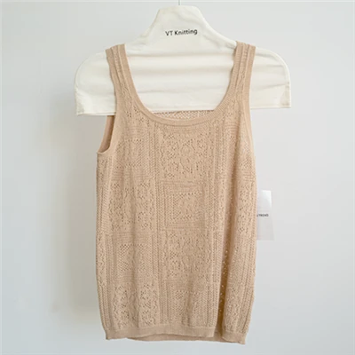 Knitted Wool Vest Women's