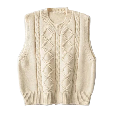 Ladies Designer V-neck Striped Knitted Sweater