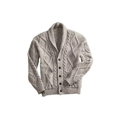 Men's Merino Wool Shawl Collar Cardigan