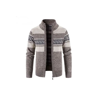 Mens Navy Wool Cardigan
