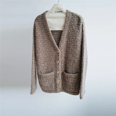 Oversized V Neck Knit Sweater