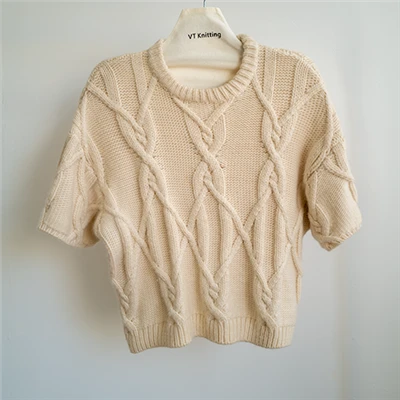 Square Neck Ribbed Sweater