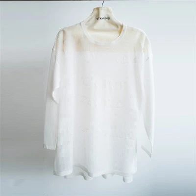 White Wool Cable Knit Sweater