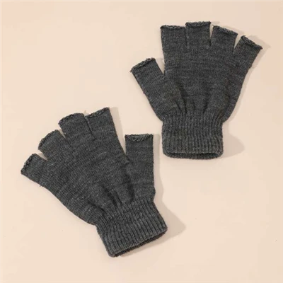 Wool Half Finger Gloves